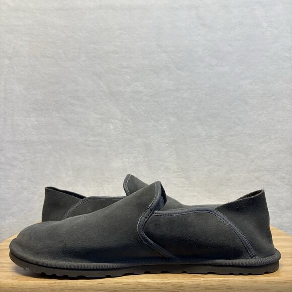 UGG Cooke Slip On Leather Slipper Loafer 1013485 Gray Mens Size 13 - Picture 6 of 10